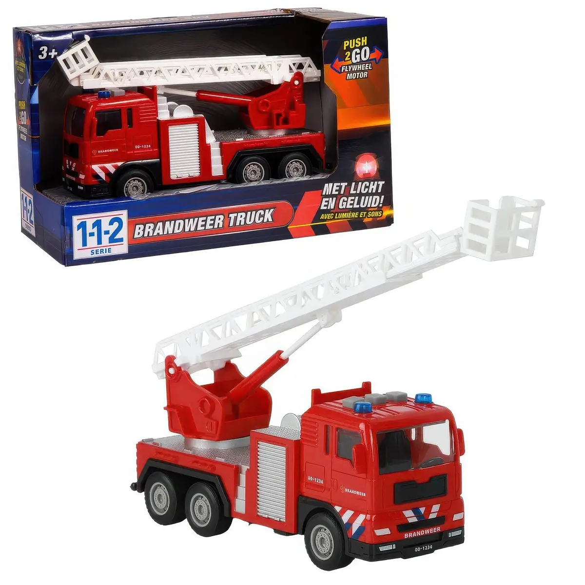112 Fire Truck 1:32 With Light And Sound 1