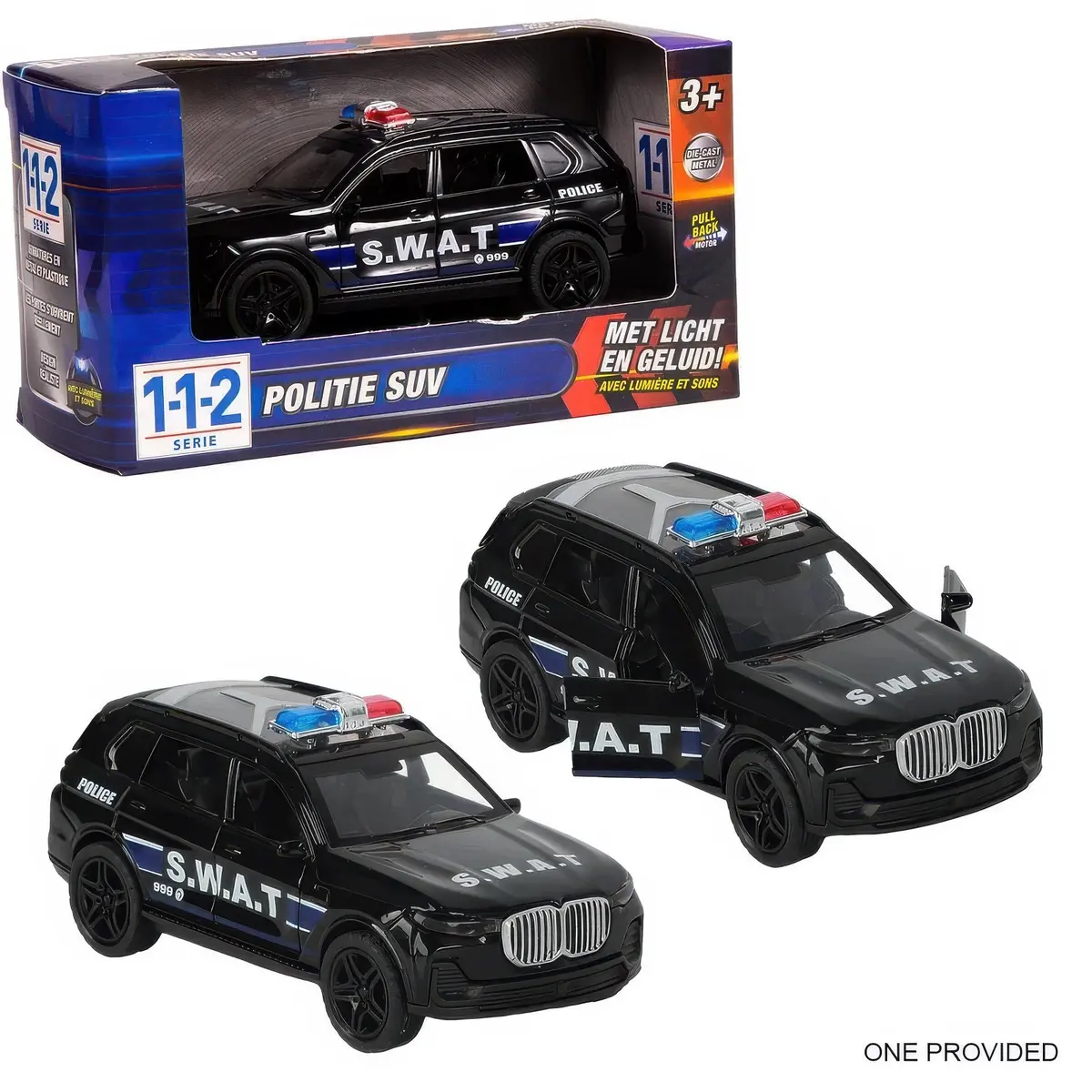 112 S.W.A.T. Car With Light And Sound 1:36 Scale 1