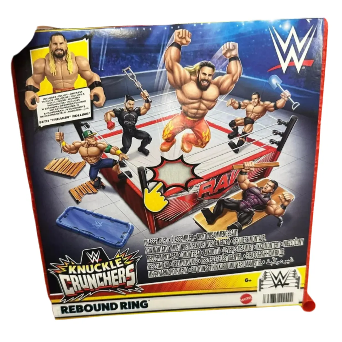 Wwe Knuckle Crunchers Rebound Ring Playset 1