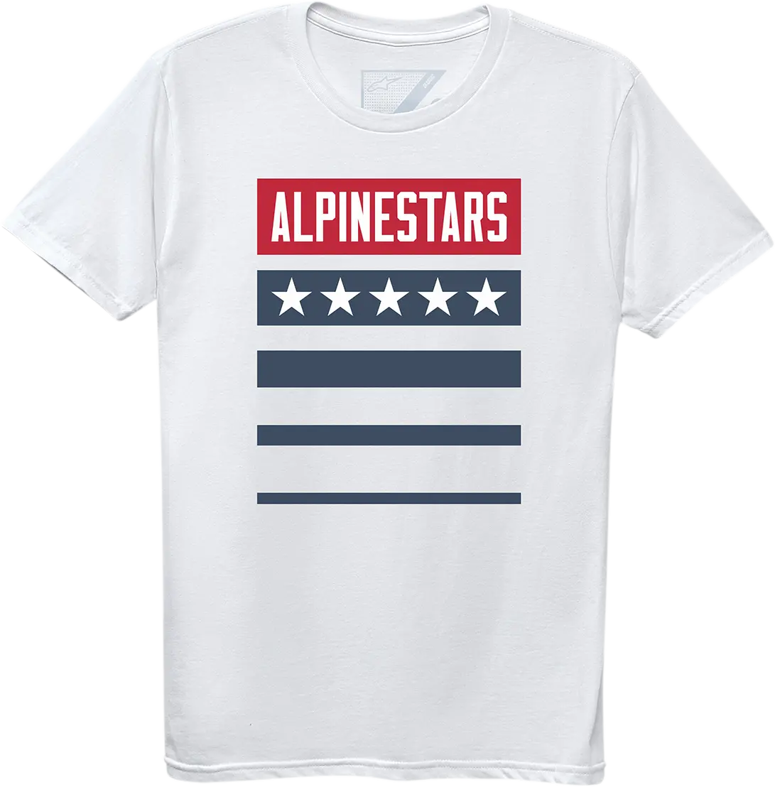 Alpinestars National Short-Sleeve T-Shirt – White, Size 2Xl (Model 123072104202X) 1