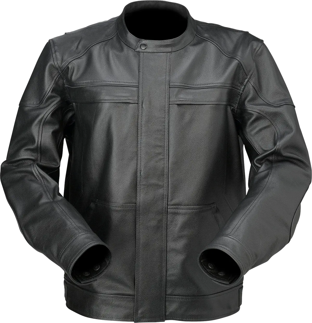 Z1R Justifier Leather Motorcycle Jacket – Classic Black, Size 4Xl 1