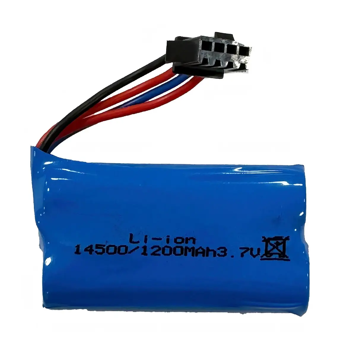 3.7V 1200Mah Rechargeable Li-Ion Battery Sm-4P Connector 1