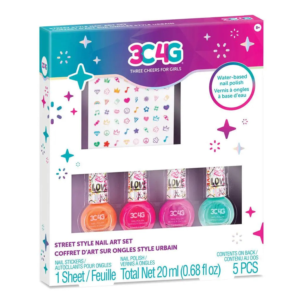 Make It Real 3C4g Graffiti Nail Polish And Nail Sticker Set 1