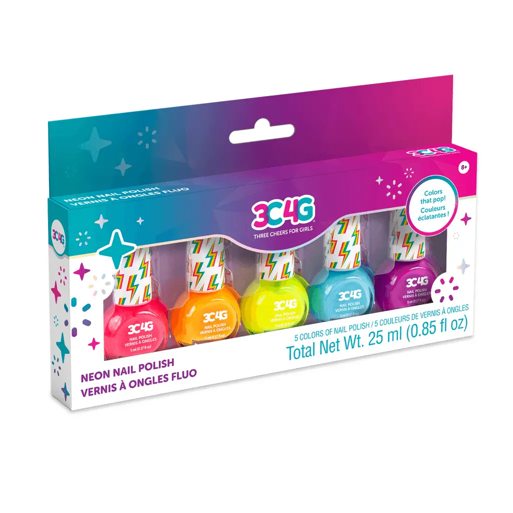 Make It Real 3C4g Neon Nail Polish 5Pk 1