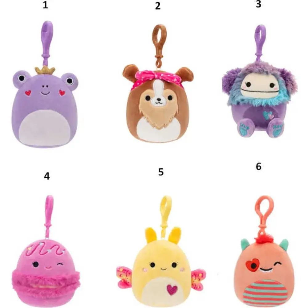 Squishmallows Fabric Keychain 9Cm Purple 1