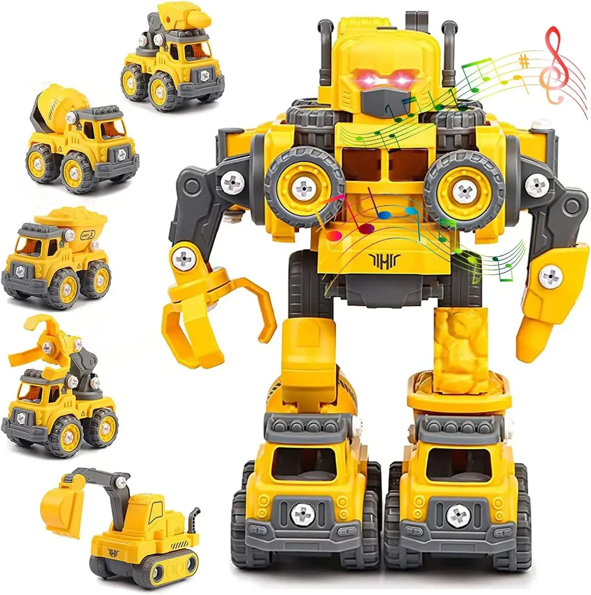 5-In-1 Construction Cars Transform Vehicle Robot 1