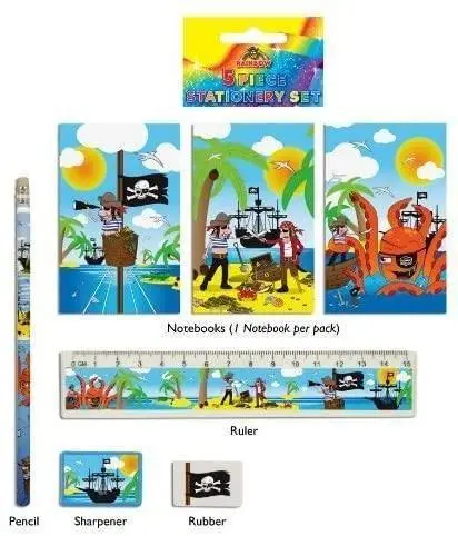 5 Piece Pirates Stationery Set 1