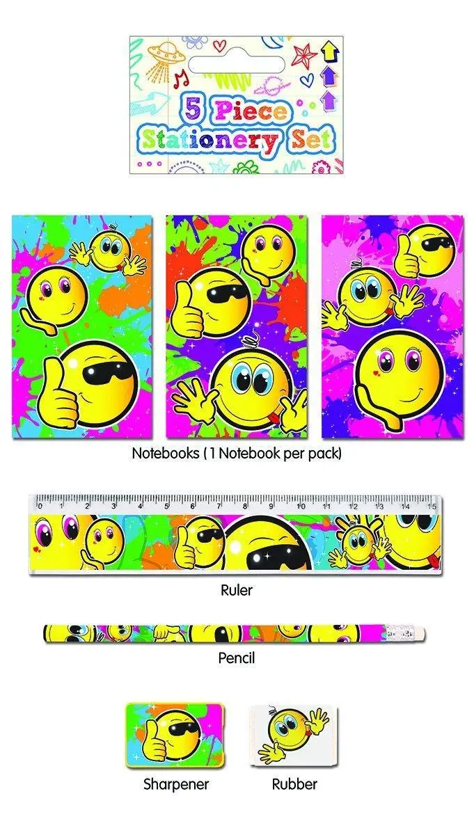 5 Piece Smile Stationery Sets 1