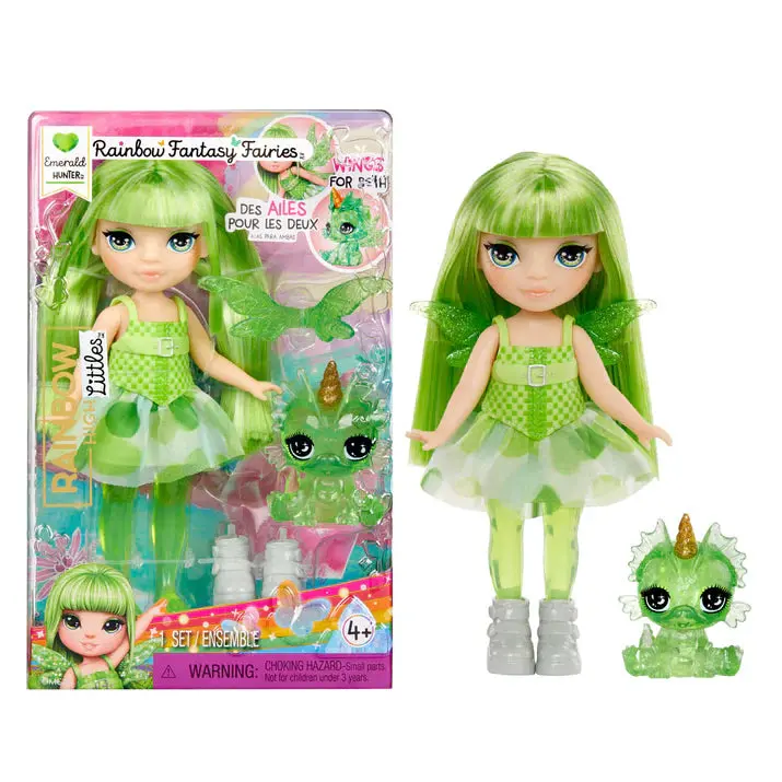 Rainbow High Littles Rainbow Fantasy Fairies With Pet - Emerald Green 1