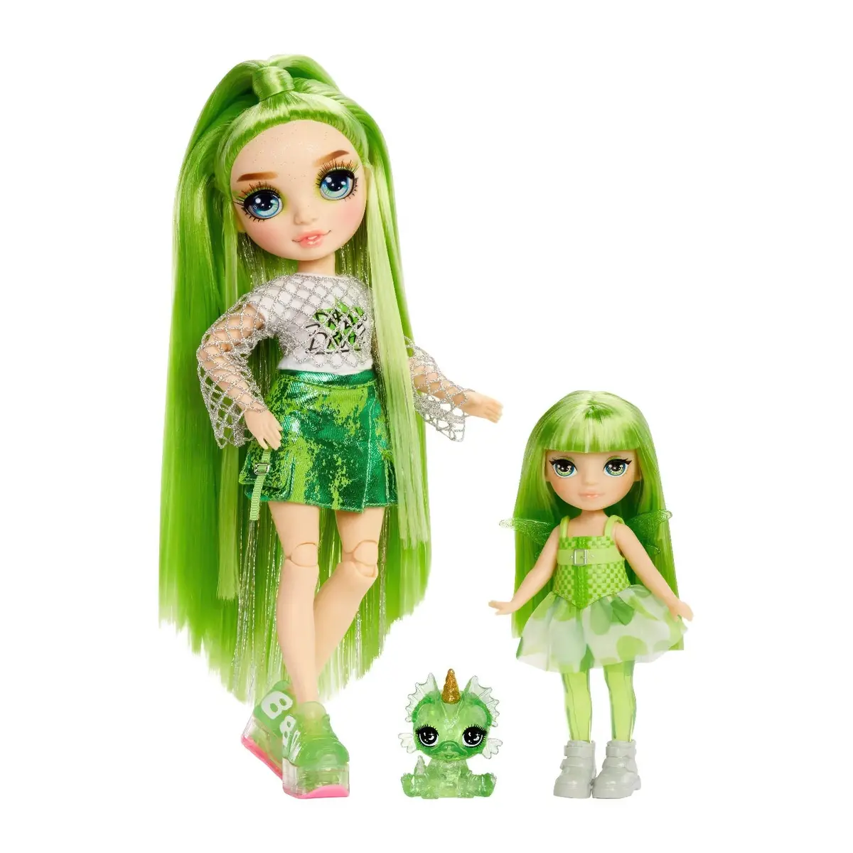 Rainbow High Littles Rainbow Fantasy Fairies With Pet - Emerald Green 2