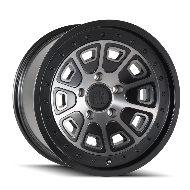 Mayhem 8301 Flat Iron 18X9 / 6X120 Bp / 0Mm Offset / 66.9Mm Hub Matte Black W/ Dark Tint Wheel 1