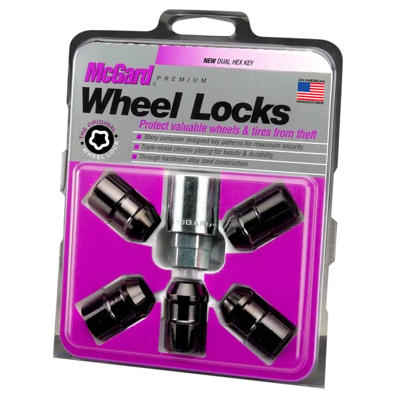 Mcgard Wheel Lock Nut Set – 5-Piece, Cone Seat, Black Finish 1