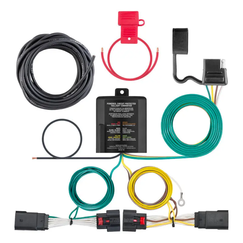 Curt Custom Wiring Harness For 2018–2019 Jeep Wrangler – 4-Way Flat Trailer Output 1