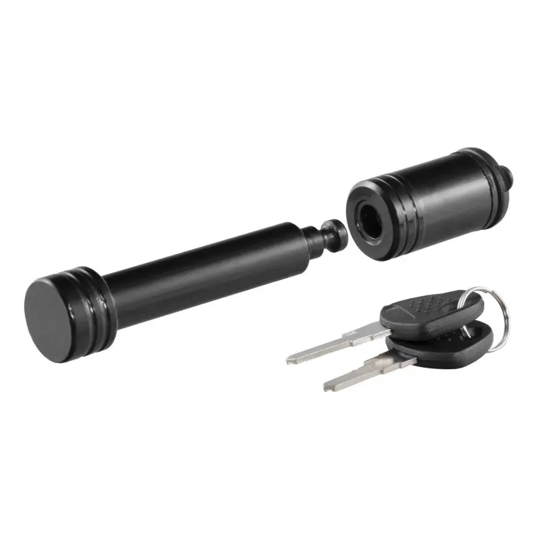 Curt 5/8-Inch Hitch Lock For 2-Inch Receiver – Barbell-Style Black Design 1