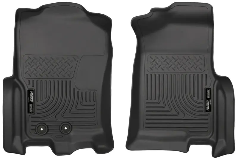 Husky Liners Weatherbeater Front Floor Mats — Black — For 2015 Ford Expedition & Lincoln Navigator 1