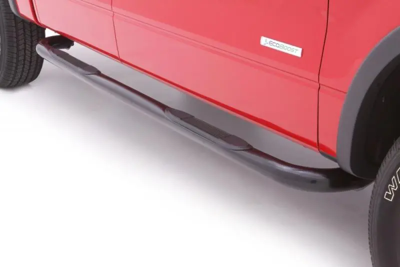 Lund 3-Inch Bent Steel Nerf Bars For 2009–2014 Ford F-150 Supercrew – Black Powder-Coated 1