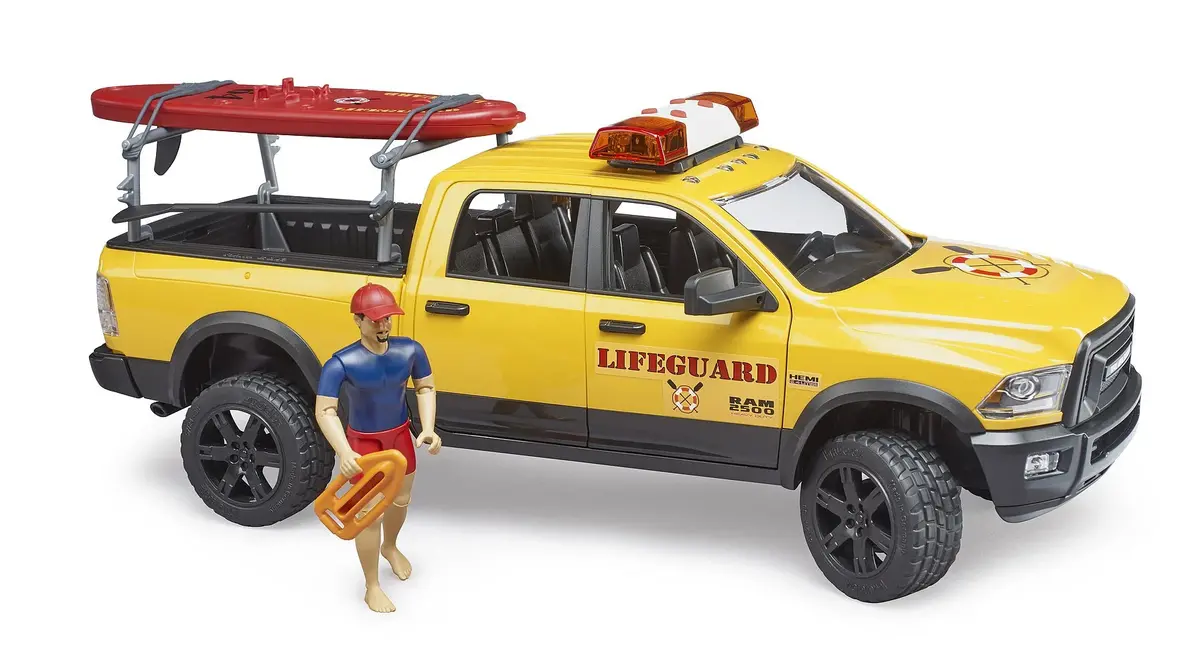 Bruder Ram 2500 Power Wagon Lifeguard Set With Light & Sound 1