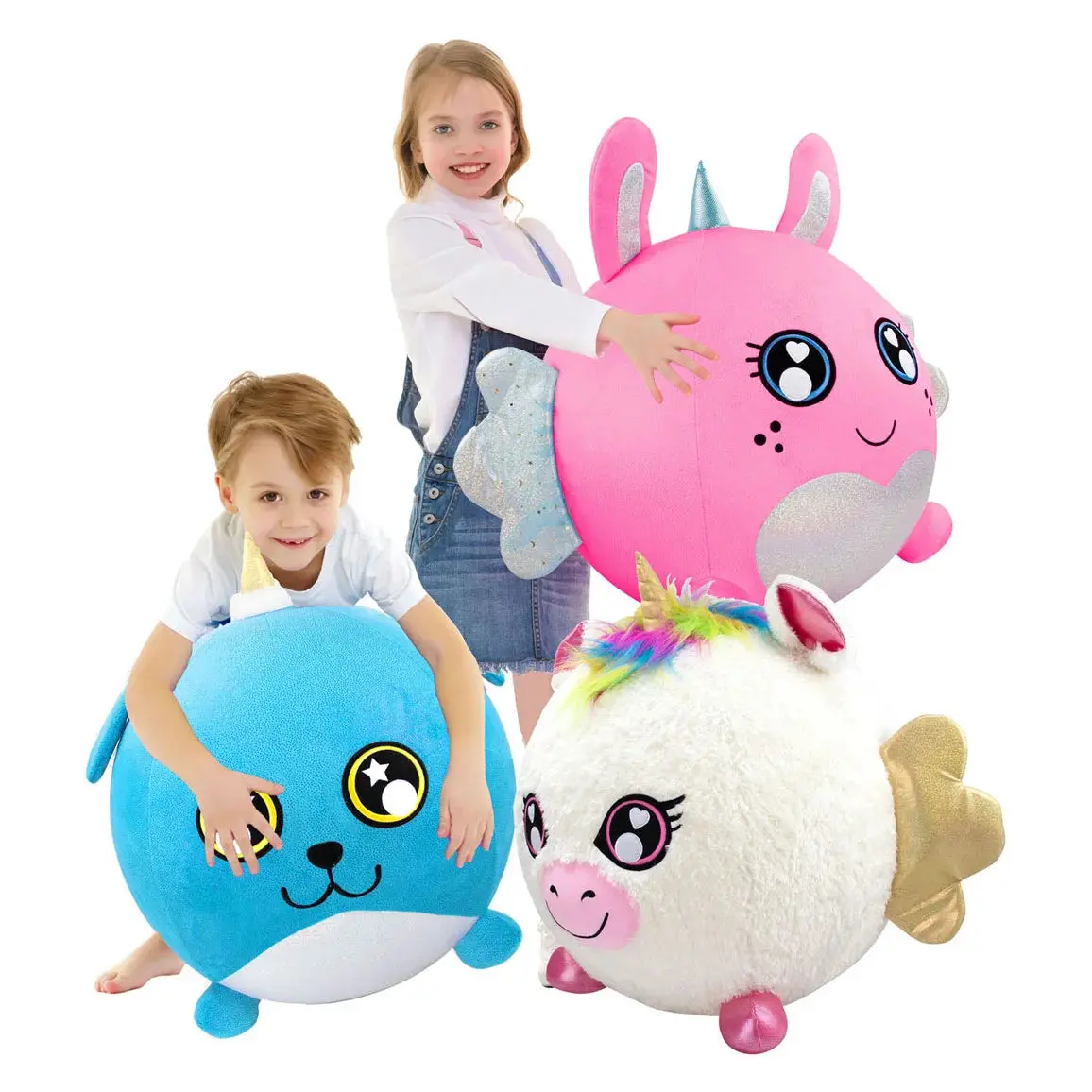 Biggies Rabbit Pink Inflatable Plush Toy 1