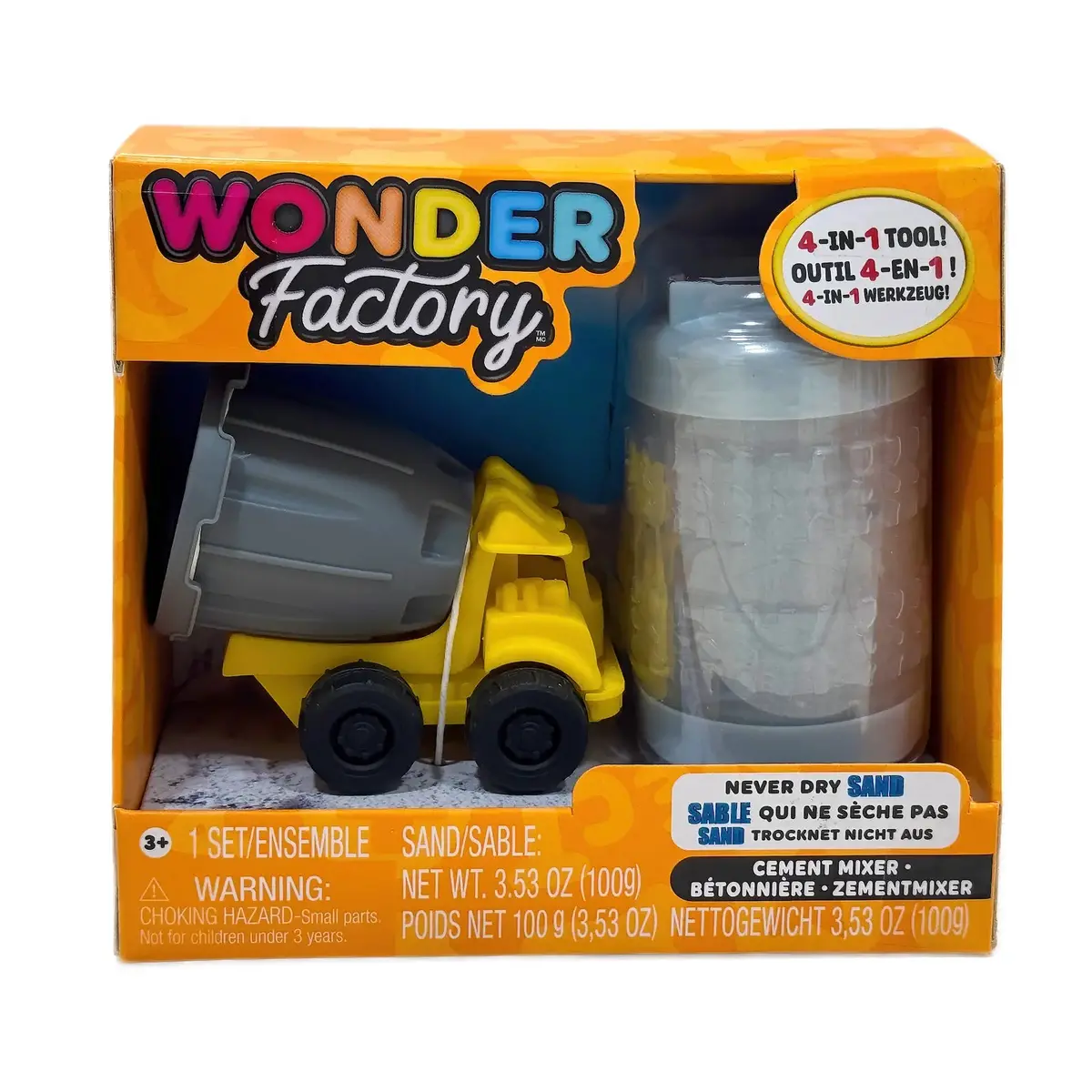 Wonder Factory Never Dry Sand Construction Trucks - Assorted 4