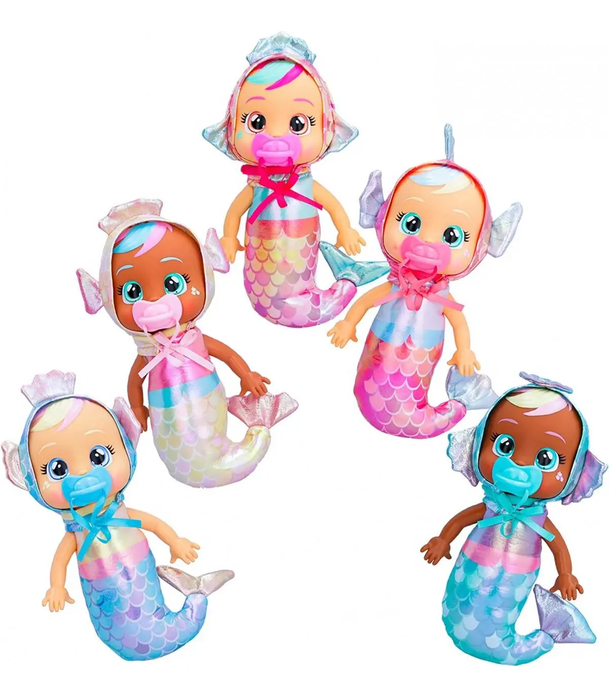 Cry Babies Tiny Cuddles Mermaids Kids 25Cm Doll - Assorted 1