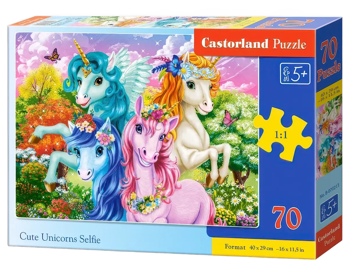 Castorland Puzzle Cute Unicorns Selfie (70 Pcs) 1