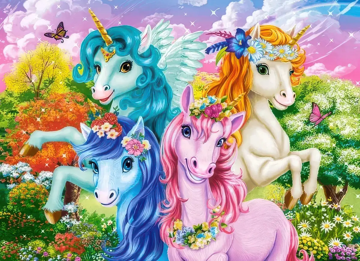 Castorland Puzzle Cute Unicorns Selfie (70 Pcs) 2