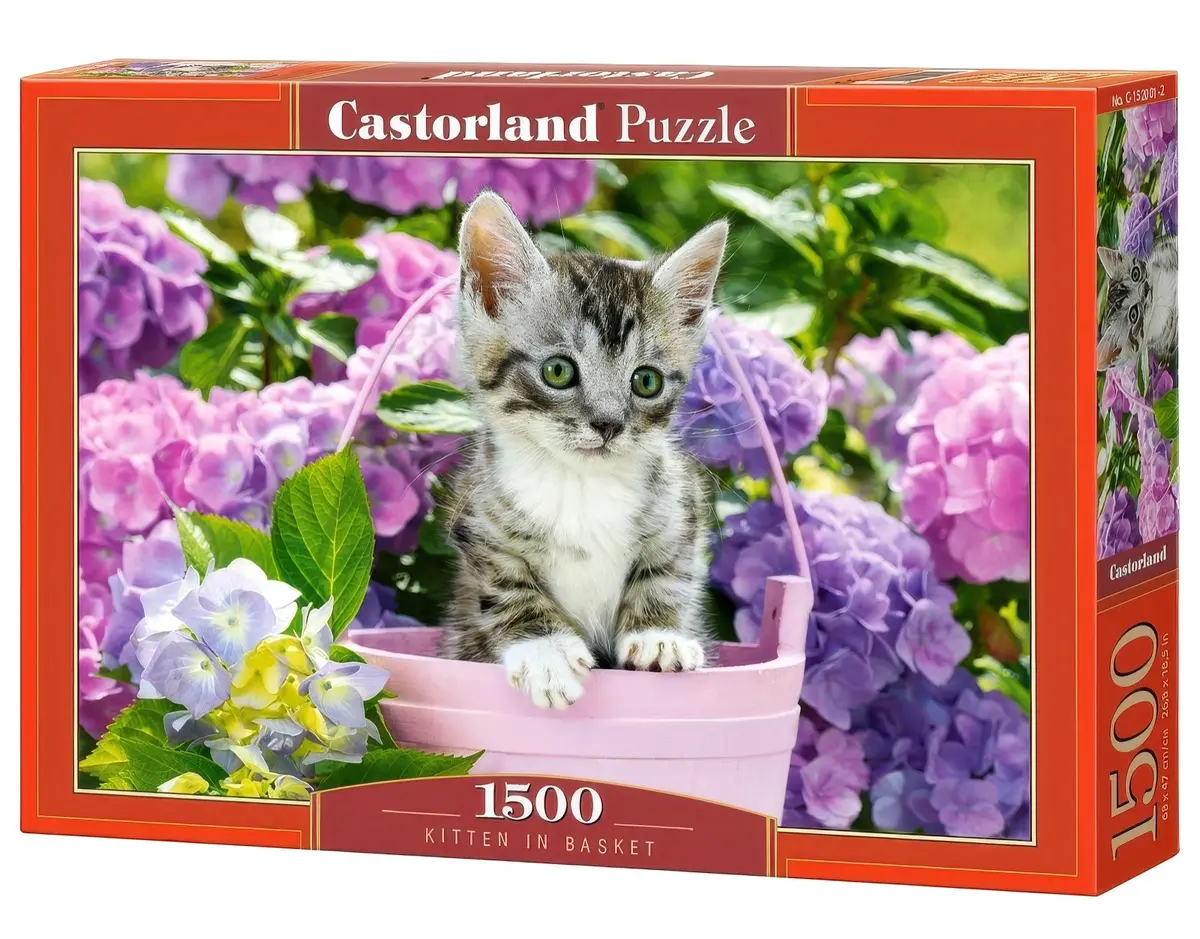 Castorland Puzzle Kitten In Basket (1500 Pcs) 1