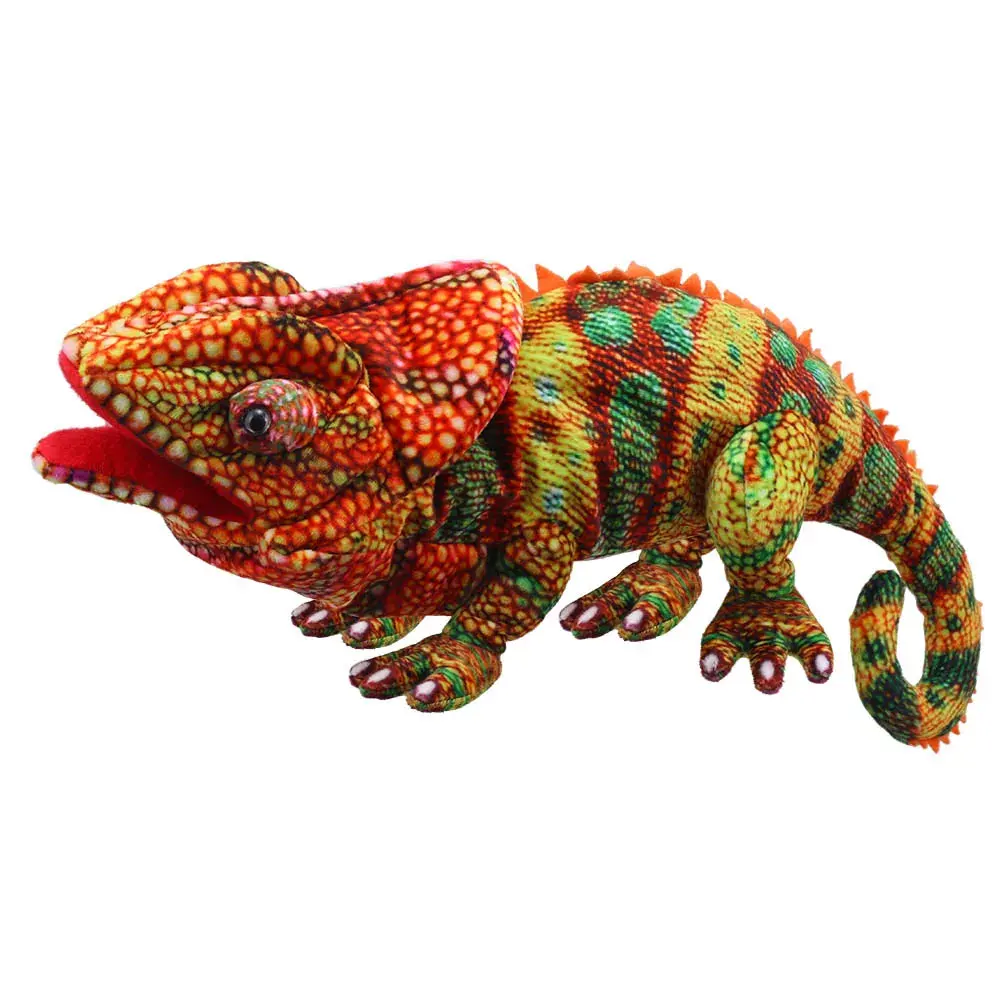 The Puppet Company Chameleon Hand Puppet (Orange) 1