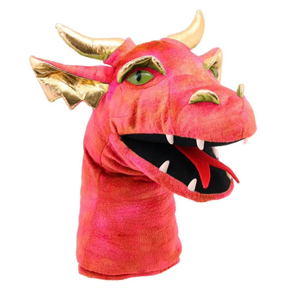 The Puppet Company - Large Dragon Heads - Red Dragon Hand Puppet 1