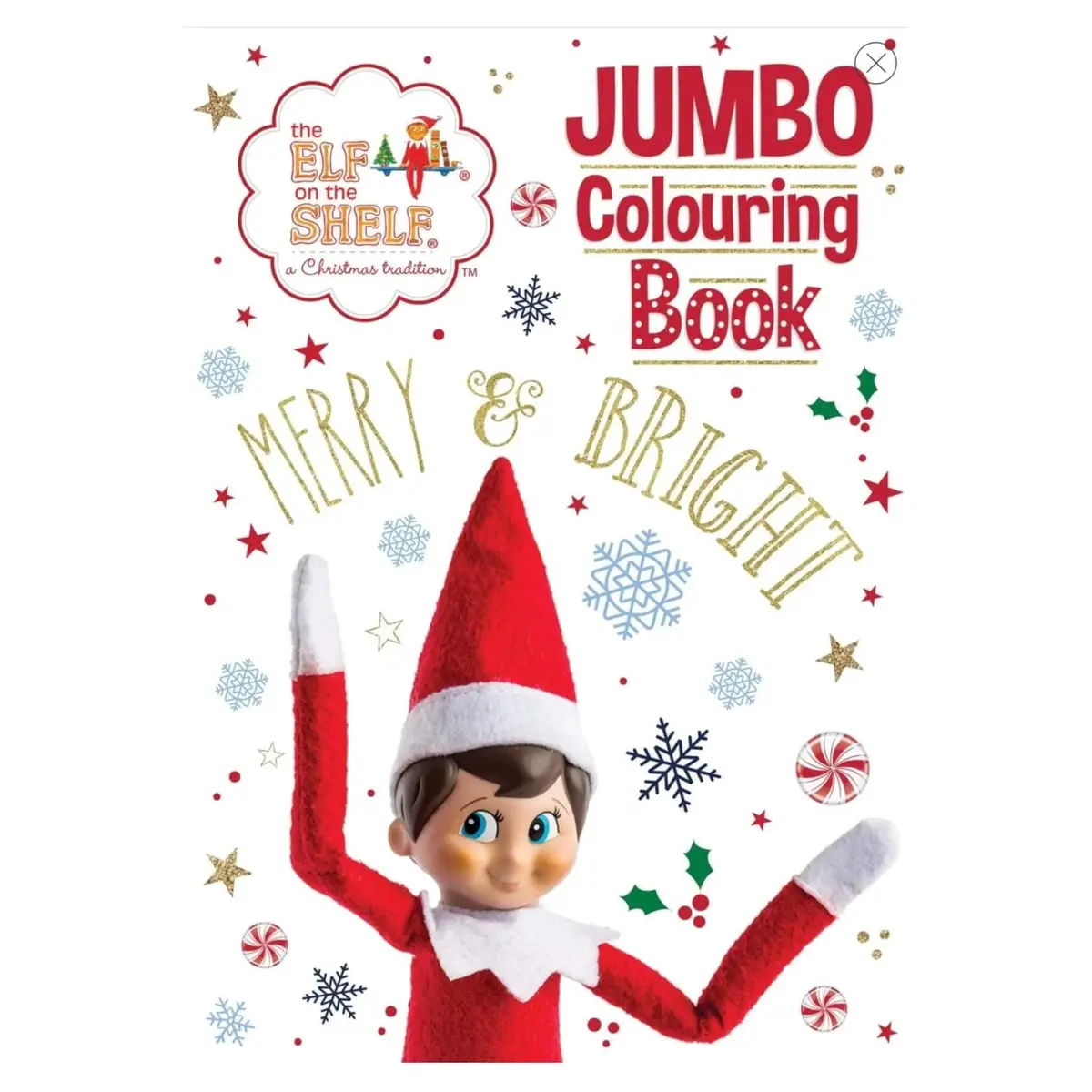 Elf On The Shelf Jumbo Christmas Colouring Book 1