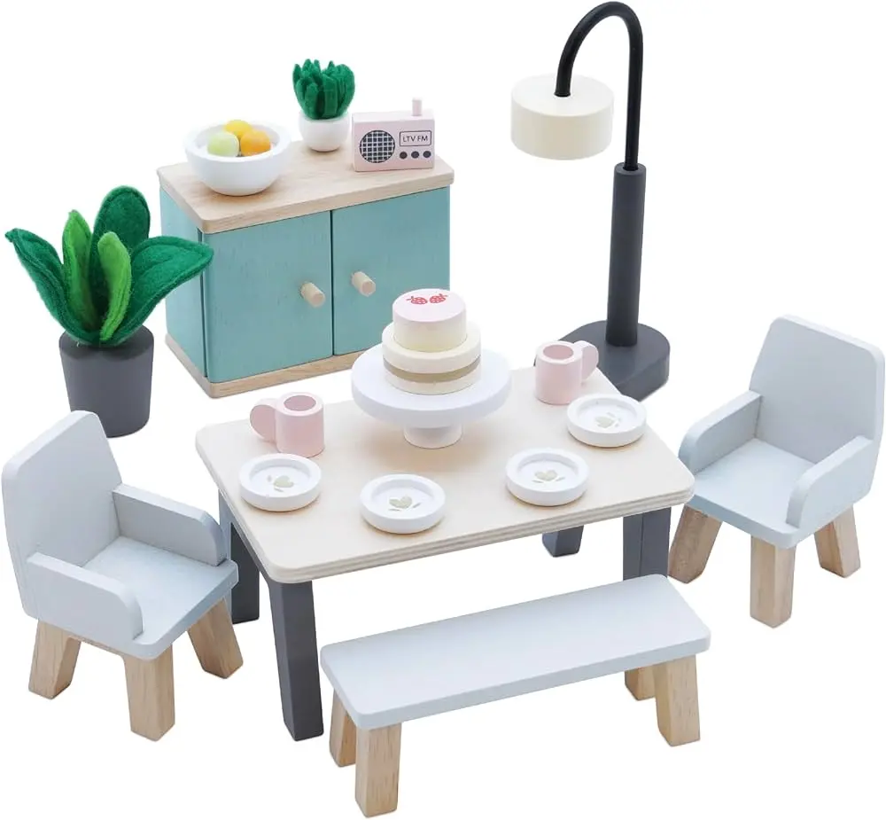 Le Toy Van Daisylane Drawing Room Furniture Playset Dolls House Accessories 1