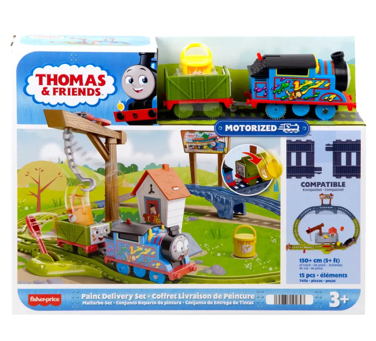 Fisher-Price Thomas & Friends Paint Delivery Motorised Train Set 1