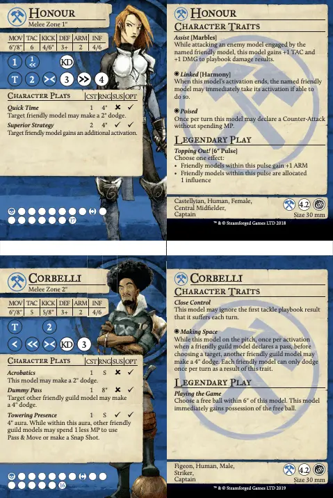 Guild Ball Mason's Guild Cards S4 Print-Friendly (Pdf) 1