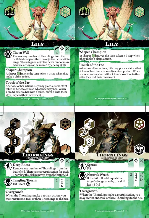 Godtear Shaper Cards Lily Print-Friendly (Pdf) 1