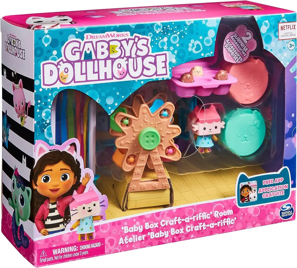 Gabby's Dollhouse Baby Box Cat Craft-A-Riffic Room 1