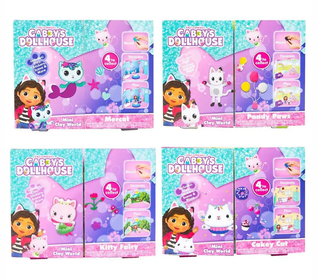 Gabby's Dollhouse Mini Clay World 4 - Assorted 1