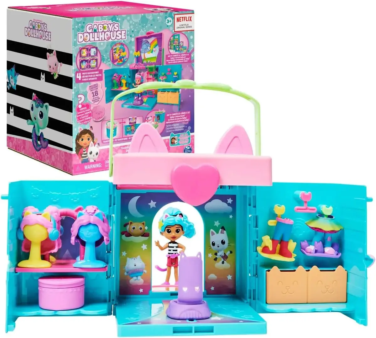 Gabby's Dollhouse Gabby Girl Dress-Up Closet Playset 1