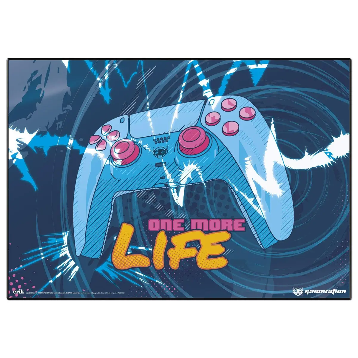 Gamer One More Life School Desk Pad 1