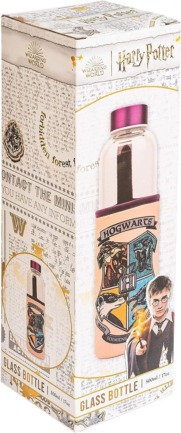 Harry Potter Glass Bottle 500Ml 2