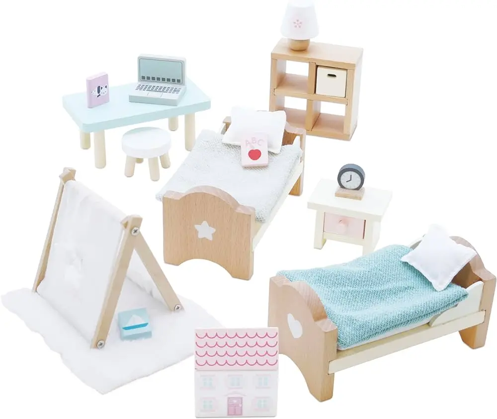 Le Toy Van Daisylane Children's Bedroom Playset 1