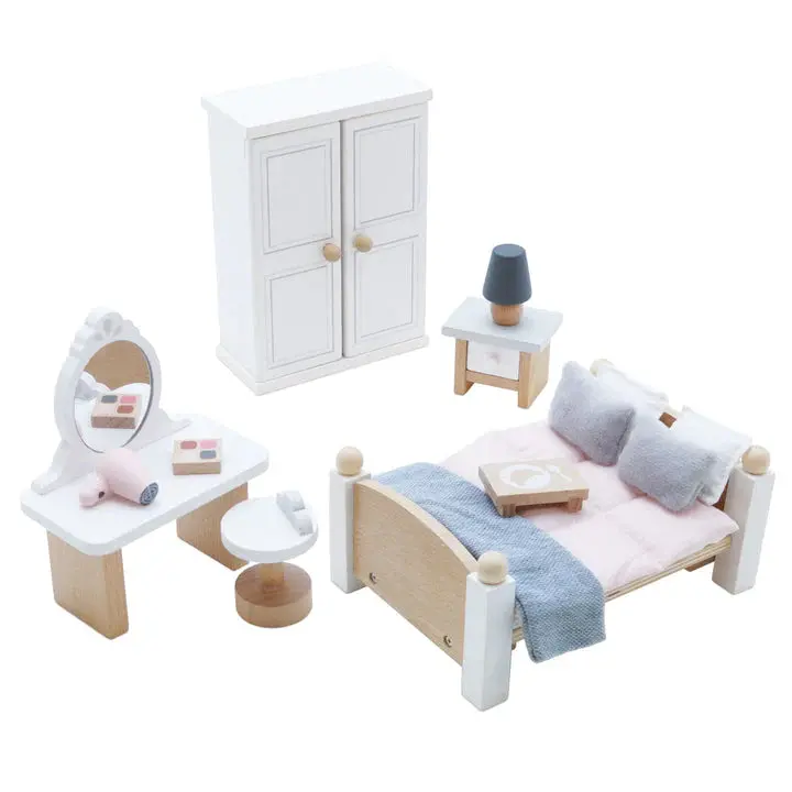 Le Toy Van Daisylane Master Bedroom Furniture Playset Dolls House Accessories 1