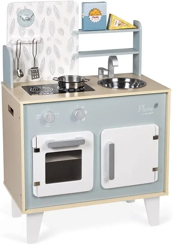 Janod Retro Plume Mint 78Cm Wooden Kitchen 1