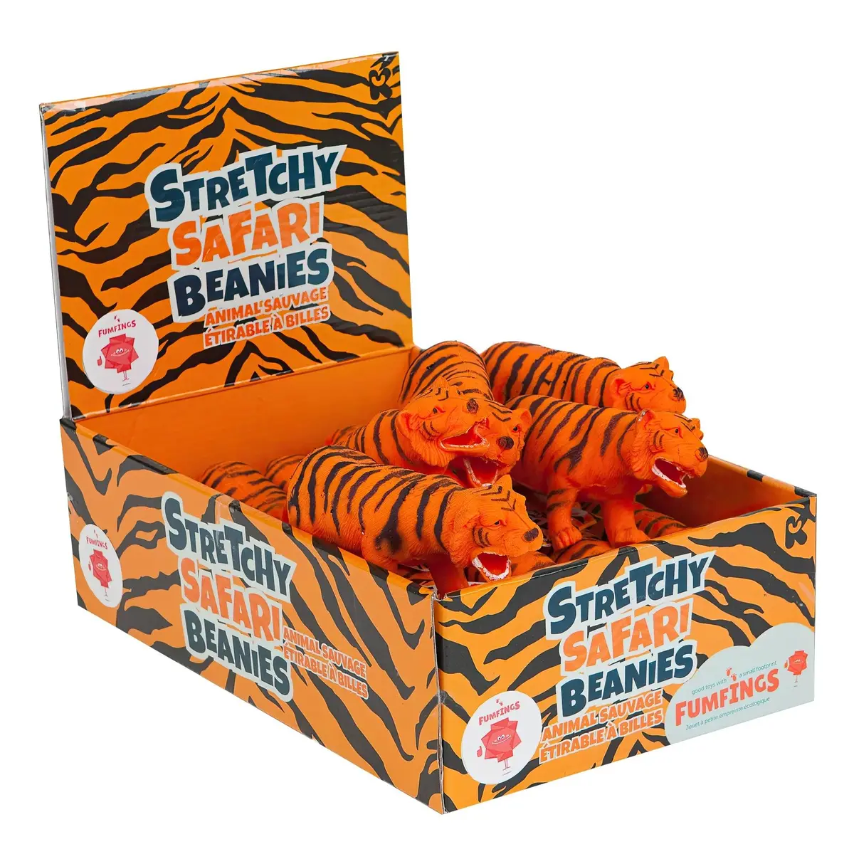 Keycraft Fumfings 15Cm Stretchy Beanie Tiger 1