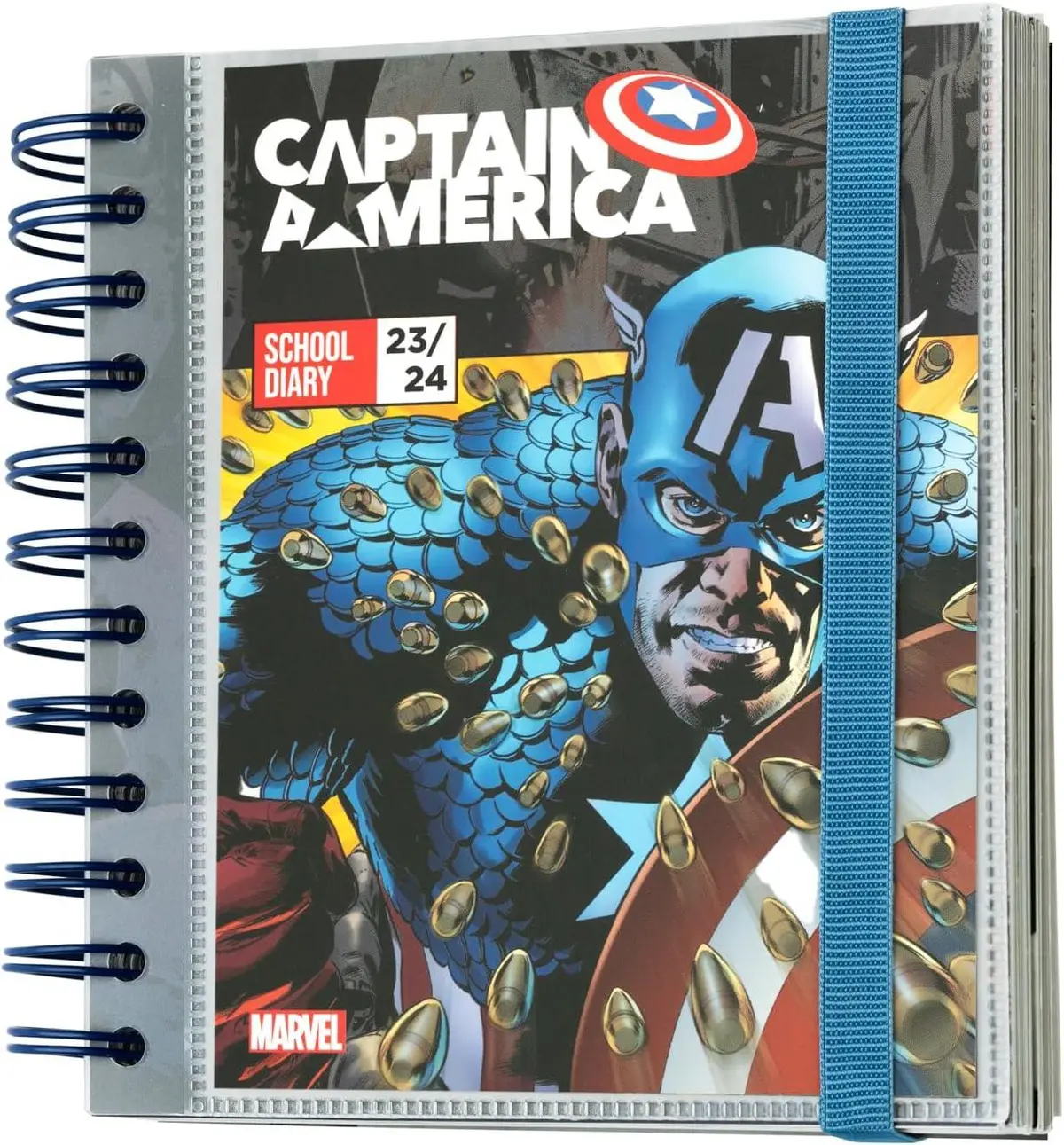 Marvel Captain America 2023/2024 Academic Diary Day To Page 11 Months 2