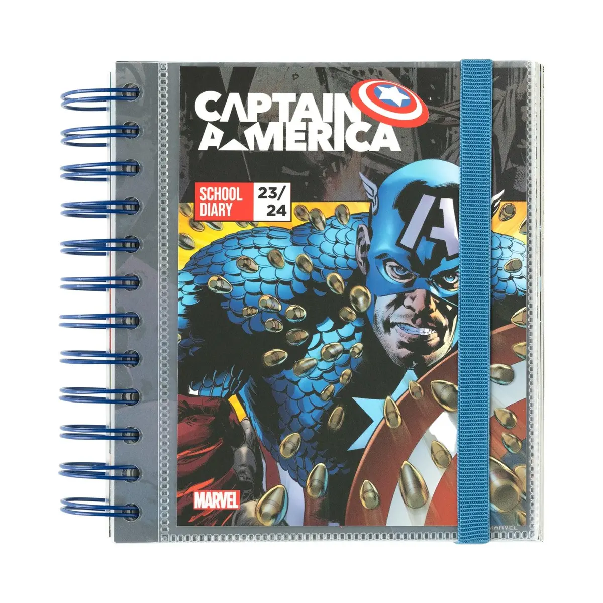 Marvel Captain America 2023/2024 Academic Diary Day To Page 11 Months 1