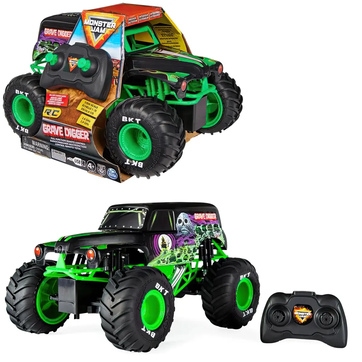Monster Jam 1:15 Radio Control Grave Digger Remote Control Monster Truck 1