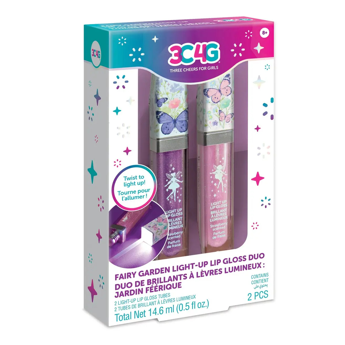 Make It Real 3C4g Fairy Garden Light-Up Lip Gloss Duo 1