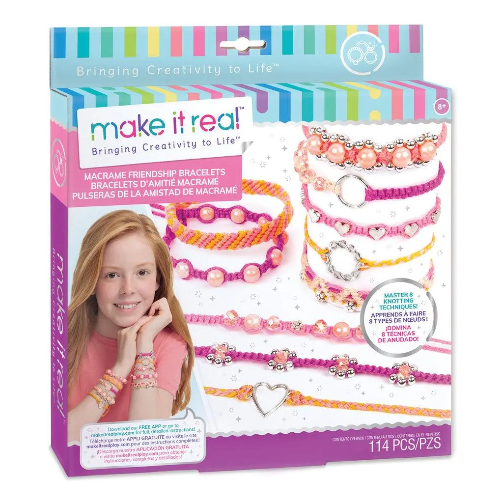Make It Real Macrame Friendship Bracelets Kit 1