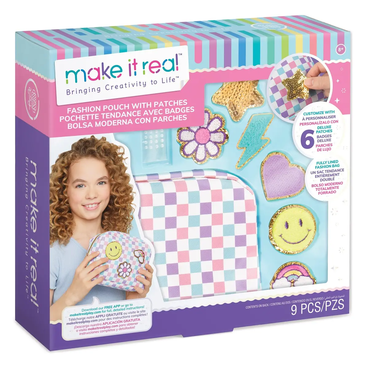 Make It Real Fashion Pouch With Patches 1