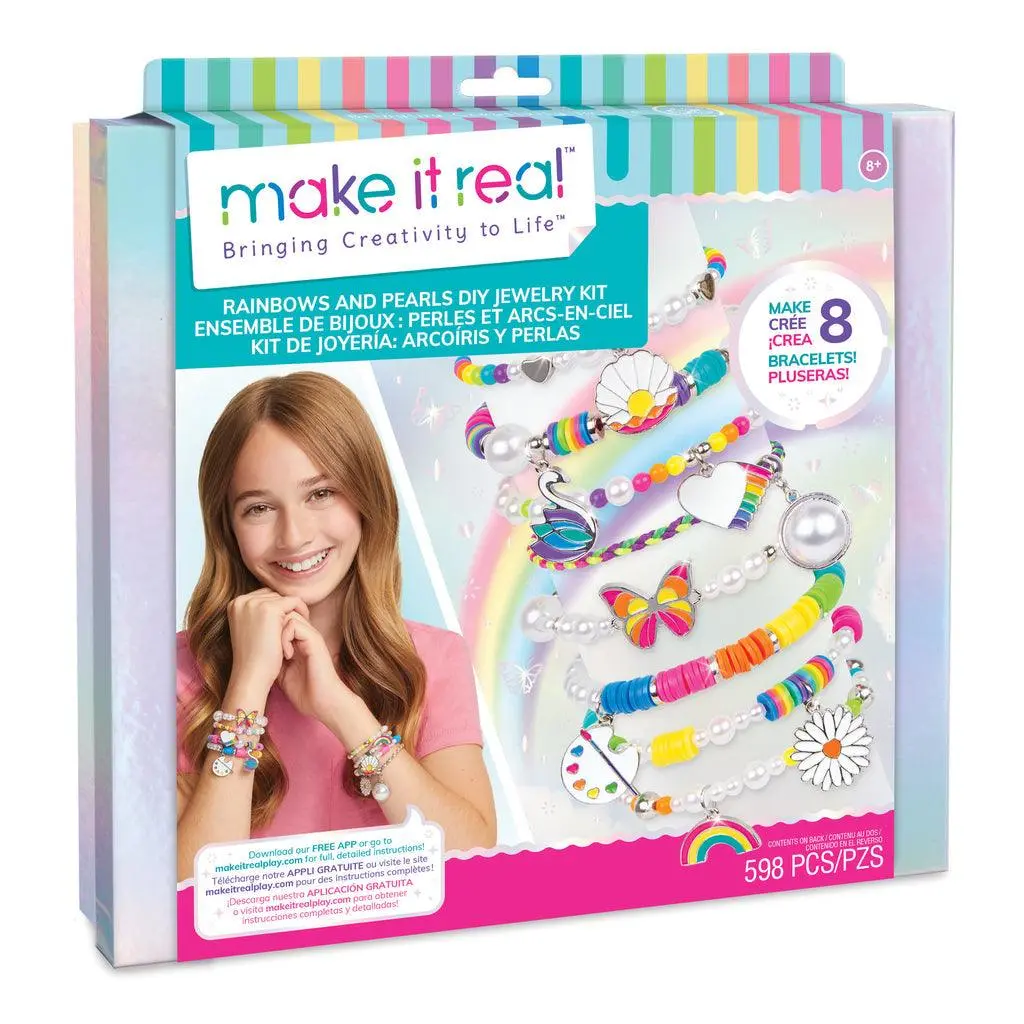 Make It Real Rainbows And Pearls Diy Jewellery Kit 1